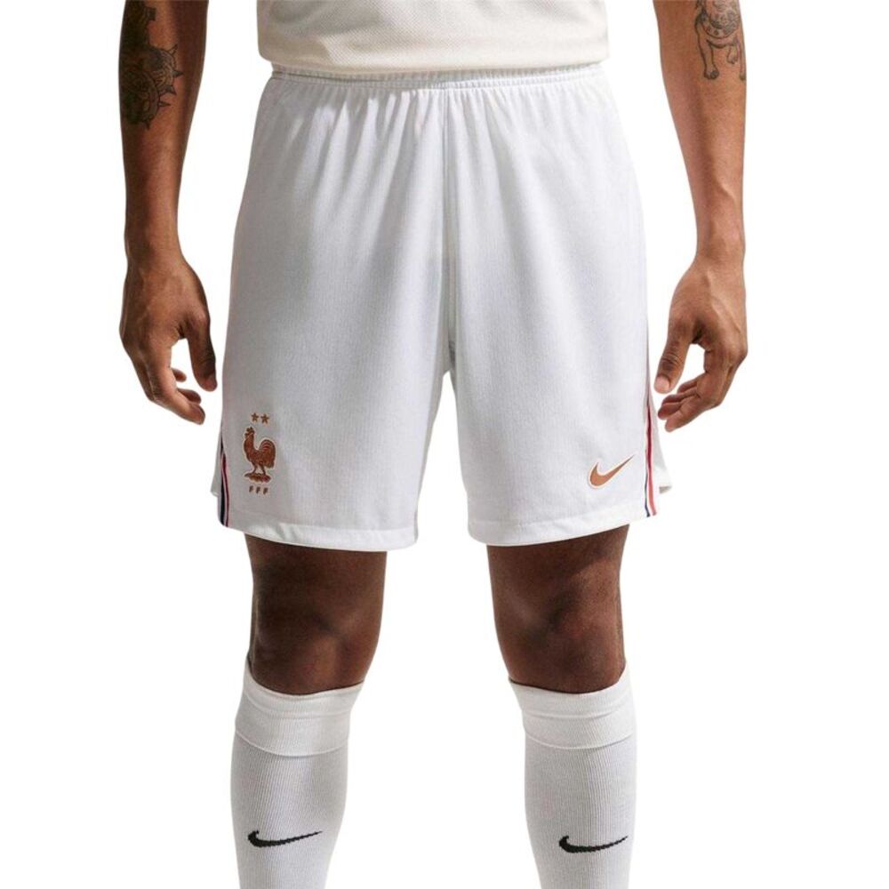 Nike Mens 2026 France Football Shorts / White/Orange